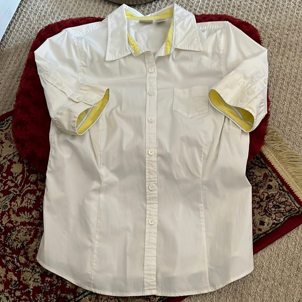 LL Bean fitted Blouse L